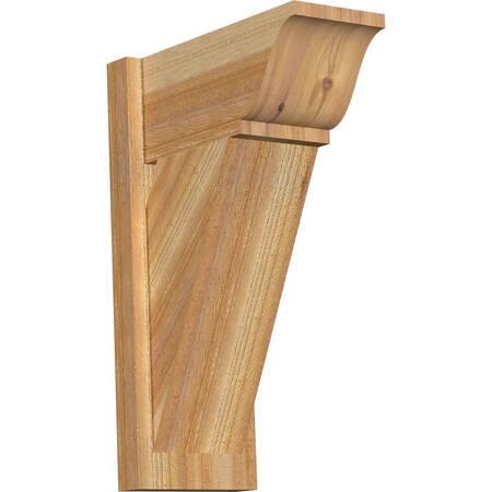 Ekena Millwork Traditional Traditional Rough Sawn Outlooker, Western Red Cedar, 8"W x 16"D x 24"H OUT08X16X24TRA01RWR